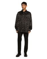 Silk jacquard shirt with DG Monogram - | Dolce & Gabbana