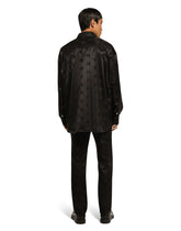 Silk jacquard shirt with DG Monogram - | Dolce & Gabbana