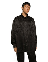 Silk jacquard shirt with DG Monogram - | Dolce & Gabbana
