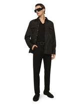 Nylon shirt with logo tag - | Dolce & Gabbana