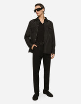 Nylon shirt with logo tag - | Dolce & Gabbana