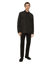 Nylon shirt with logo tag - | Dolce & Gabbana