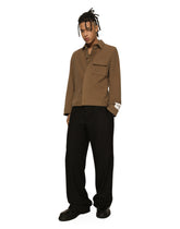 Sporty stretch fustian shirt - | Dolce & Gabbana