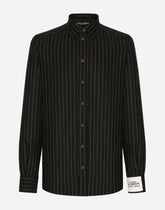Stretch wool flannel shirt - | Dolce & Gabbana