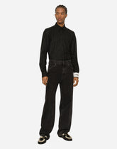 Stretch wool flannel shirt - | Dolce & Gabbana