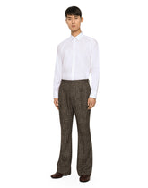Cotton Martini-fit shirt - | Dolce & Gabbana