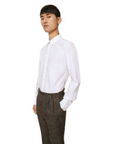 Cotton Martini-fit shirt - | Dolce & Gabbana