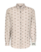Poplin shirt with flower embroidery - | Dolce & Gabbana