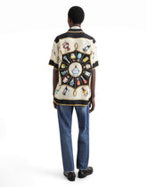 Silk shirt with perfume print - | Dolce & Gabbana