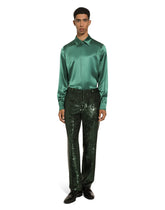 Silk satin Martini-fit shirt - | Dolce & Gabbana