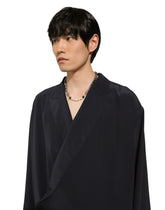Oversize silk crepe de chine shirt - | Dolce & Gabbana