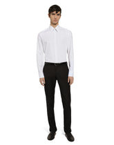 Cotton Martini-fit shirt - | Dolce & Gabbana