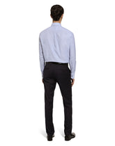 Cotton and linen Martini-fit shirt - | Dolce & Gabbana