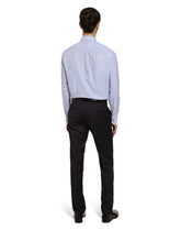 Cotton and linen Martini-fit shirt - | Dolce & Gabbana