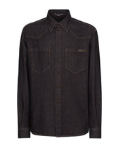 Denim shirt with patch pockets - | Dolce & Gabbana