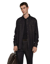 Denim shirt with patch pockets - | Dolce & Gabbana