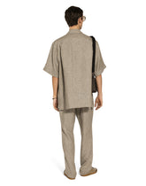 Striped linen Hawaiian shirt - | Dolce & Gabbana