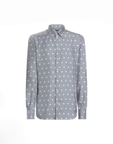 Silk shirt with tie print - | Dolce & Gabbana