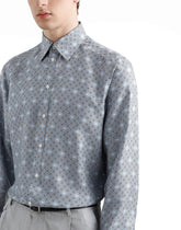Silk shirt with tie print - | Dolce & Gabbana