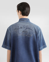Denim shirt with logo - | Dolce & Gabbana