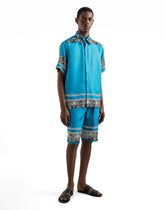 Silk shirt with bandanna print - | Dolce & Gabbana
