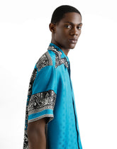 Silk shirt with bandanna print - | Dolce & Gabbana