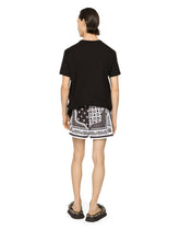 Cotton T-shirt with bandanna print - | Dolce & Gabbana