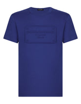 Cotton T-shirt with embossed logo - | Dolce & Gabbana