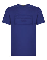 Cotton T-shirt with embossed logo - | Dolce & Gabbana