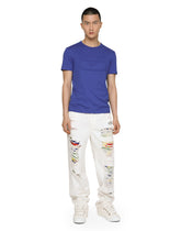 Cotton T-shirt with embossed logo - | Dolce & Gabbana