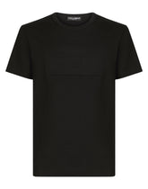 Cotton T-shirt with embossed logo - | Dolce & Gabbana
