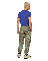 Cotton V-neck T-shirt with branded plate - | Dolce & Gabbana