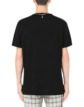 Cotton T-shirt with necklace - | Dolce & Gabbana