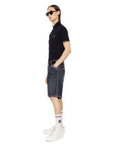 Cotton piqué polo-shirt with branded tag - | Dolce & Gabbana
