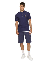 Cotton piqué polo-shirt with embroidery - | Dolce & Gabbana