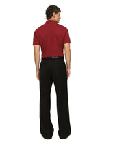 Cotton piqué polo-shirt with embroidery - | Dolce & Gabbana