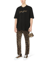 Cotton T-shirt with Dolce&Gabbana embroidery - | Dolce & Gabbana