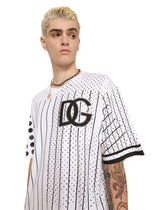 Cotton T-shirt with stripe and polka-dot print - | Dolce & Gabbana
