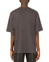 Cotton T-shirt with DG patch - | Dolce & Gabbana