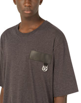 Cotton T-shirt with DG patch - | Dolce & Gabbana