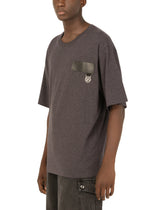 Cotton T-shirt with DG patch - | Dolce & Gabbana