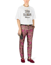 Cotton T-shirt with DG logo and print - | Dolce & Gabbana