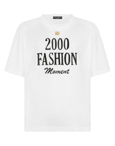 Cotton T-shirt with DG logo and print - | Dolce & Gabbana