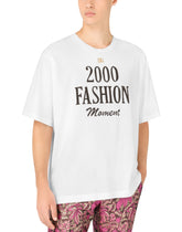 Cotton T-shirt with DG logo and print - | Dolce & Gabbana