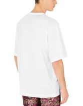 Cotton T-shirt with DG logo and print - | Dolce & Gabbana