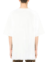 Cotton T-shirt with DG print - | Dolce & Gabbana