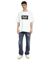 Cotton T-shirt with D&G print - | Dolce & Gabbana