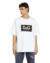 Cotton T-shirt with D&G print - | Dolce & Gabbana