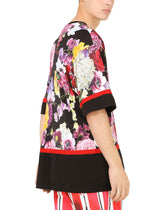Jersey T-shirt with Flower print - | Dolce & Gabbana