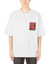 Stretch technical jersey T-shirt with print - | Dolce & Gabbana
